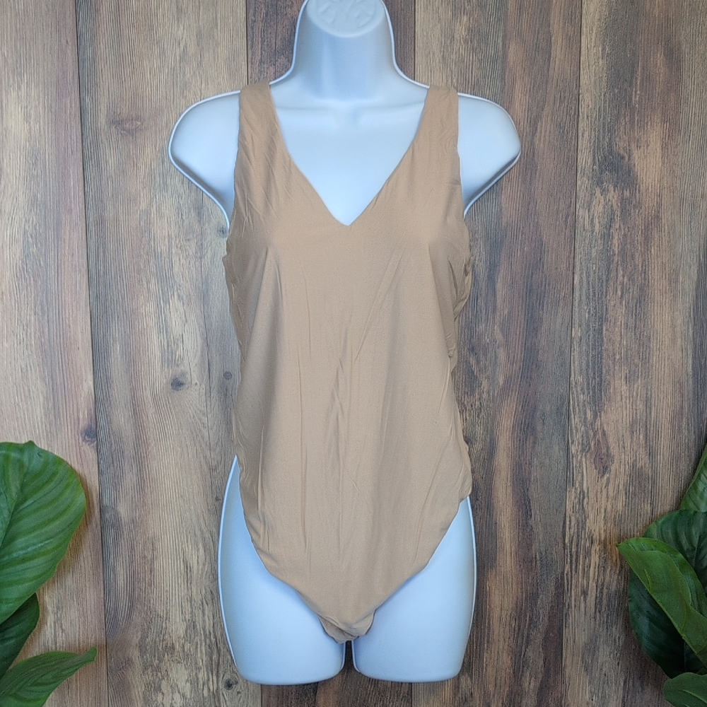 Smoothez by Aerie Tan Shapewear Smoothing Bodysuit XL M645